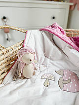 Detský textil - Deka pre dievčatko s ježkom - 15976995_