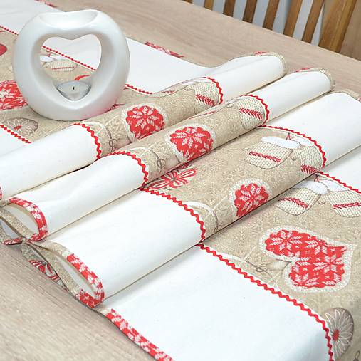 Úžitkový textil - IVA - vianočný stredový obrus behúň  (135 cm x 40 cm) - 15976347_