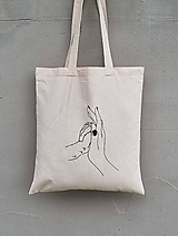 Nákupné tašky - •ručne maľovaná plátená taška - Štvornohá láska• - 15974833_