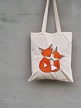 Nákupné tašky - •ručne maľovaná plátená taška - Líšky• - 15974893_