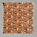 Úžitkový textil - Voskový obrúsok 30 x 30 cm - caffee - 15976646_