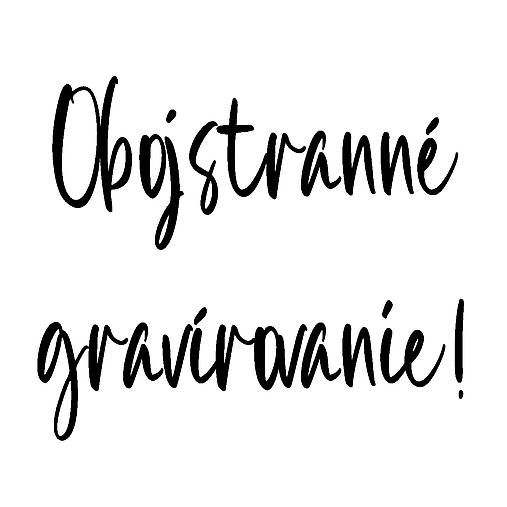 Iné doplnky - Obojstranné gravírovanie na produkt - 15976682_
