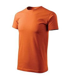Polotovary - Pánske tričko BASIC oranžová 11 - 15975898_