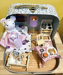 Hračky - Čarovný kufrík s myškou a bábom - 15977779_