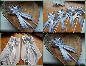 Svadobné pierka - svadobné doplnky v sivej.... - 15980199_