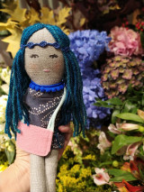 Hračky - Persília, bábika s blyšťavými modrými vláskami - 15980165_