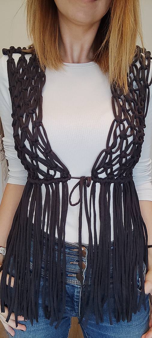 Makramé vesta