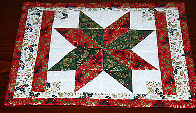 Úžitkový textil - Patchworkový vianočný obrus,prestieranie - 15978773_