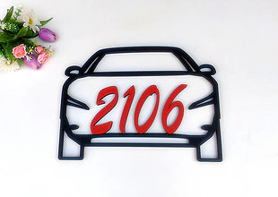 Tabuľky - Číslo na garáž (veľké auto - 13cm číslice) - 15978025_