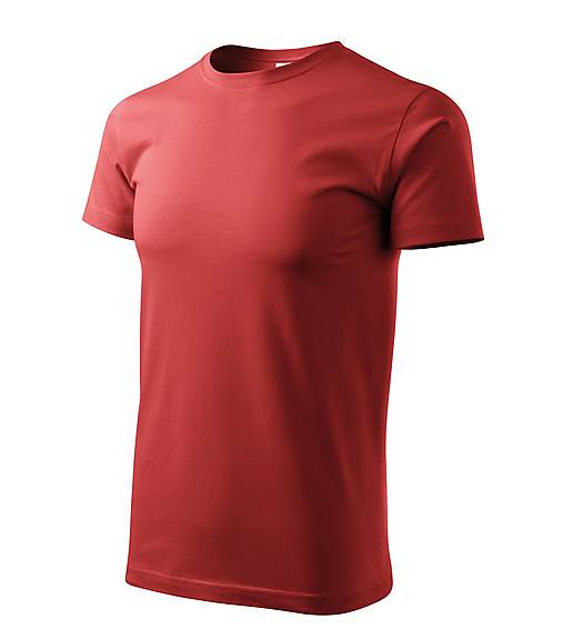 Polotovary - Pánske tričko BASIC bordová 13 - 15978810_