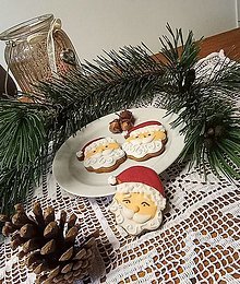 Dekorácie - Vianočný medovník Santa  (Balené v celofane) - 15979884_