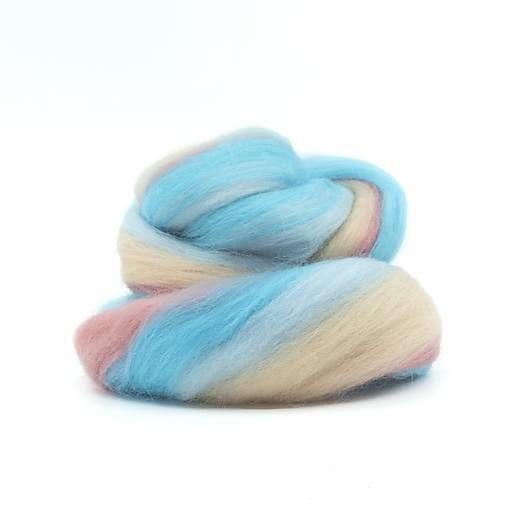 Vlna na plstenie, 100% merino, 20g, viacfarebná (jednorožec)