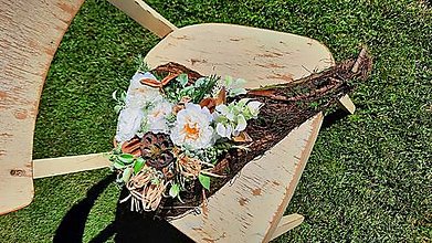 Dekorácie - Ikebana na hrob srdce - 15981714_
