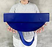 Kabelky - ULTRAMARÍN zubatka kožená kabelka - 15983758_