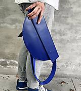 Kabelky - ULTRAMARÍN zubatka kožená kabelka - 15983762_