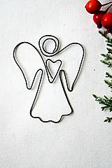 Dekorácie - jednoduchý anjelik* 8,5 cm - 15982857_