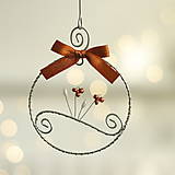 Dekorácie - vianočné ozdôbky z pozinkovaného drôtu (zvonček) - 15985119_