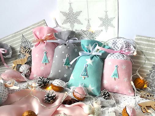 Dekorácie - Adventný kalendár,vrecúškový mint.. - 15987596_