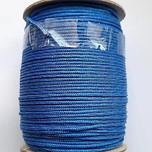 Galantéria - Šnúra PES 1,4mm-okrúhla-1m (modrá) - 15988227_