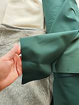 Textil - VLNIENKA Softshell zelený na fusak, nepadaciu deku, rukávnik, capačky, rukavice, - 15985130_