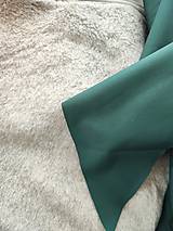 Textil - VLNIENKA Softshell zelený na fusak, nepadaciu deku, rukávnik, capačky, rukavice, - 15985137_