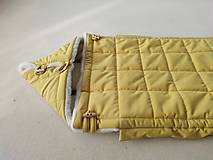 Detský textil - RUNO SHOP fusak pre deti 100% ovčie runo MERINO TOP super wash Natural Softshell žltý - 15985217_