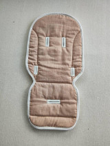 Detský textil - Podložka do Zopa Move Cross 100% Merino top super wash Natural100% ľan Powder Pink - 15986834_