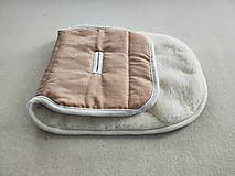 Detský textil - Podložka do Zopa Move Cross 100% Merino top super wash Natural100% ľan Powder Pink - 15986837_