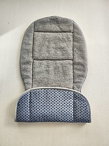 Úžitkový textil - RUNO SHOP Hrejivý sedák do auta 100 % MERINO TOP Grey proti prechladnutiu a prehriatiu Bodka šedá - 15986747_