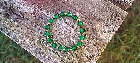 Náramky - Smaragdovy jadeit - 15986246_
