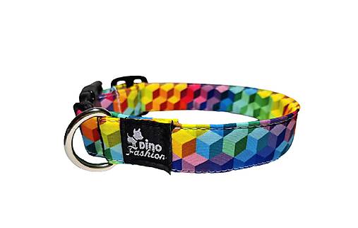Pre zvieratá - Obojok softshell Cubes - 15986101_
