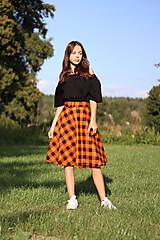 Sukne - Zavinovací sukně -flanel, více barev - 15985609_
