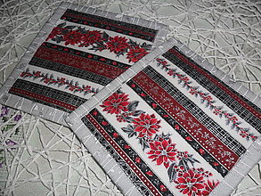 Úžitkový textil - Podšálky textilné - sada 2 ks. - 15987397_