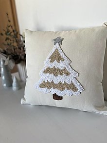 Úžitkový textil - Poťah na vankúš - vianočný stromček - 15985022_