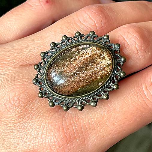 ZĽAVA 55% Vintage Bronze Ring / Vintage prsteň P101