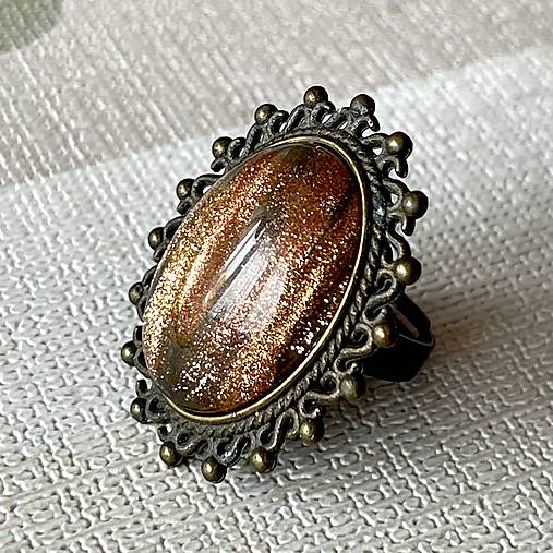 ZĽAVA 55% Vintage Bronze Ring / Vintage prsteň P101