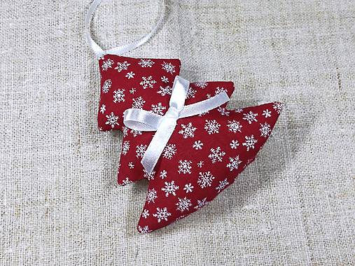 Dekorácie - Vianočné ozdoby zasnežené.. (stromček- 10 cm) - 15988842_