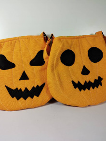 Veľké tašky - Halloween tekvica crossbody - 15989154_