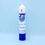 Detské oblečenie - Košieľka na krst v ľudovom štýle modrá - 15989039_