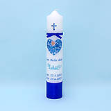 Detské oblečenie - Košieľka na krst v ľudovom štýle modrá - 15989042_
