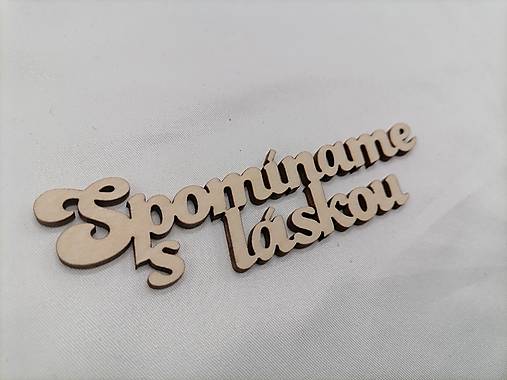 Dekorácie - Výrez spomíname s láskou - 15988430_
