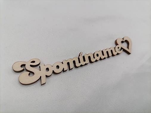 Dekorácie - Výrez spomíname - 15988474_