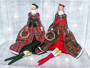Dekorácie - Vianočné bábiky - 15990973_