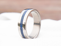 Prstene - Titanový prsteň s Lapis lazuli - 15992778_