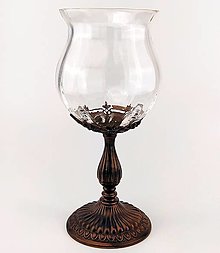 Nádoby - Veľký  Burgundský  pohár (Priehľadná) - 15991176_