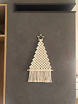 Dekorácie - Makramé vianočný stromček - 15991256_