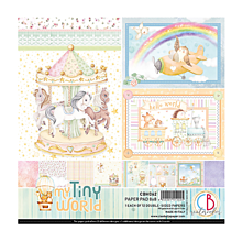 Papier - Ciao Bella My Tiny World scrapbook papier 8x8 - 15996668_