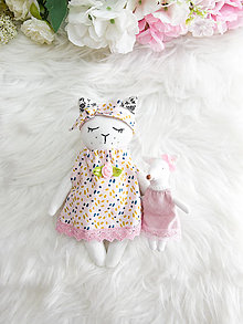 Hračky - Šaty pre mačičku Mínu-růžové II - 15994730_