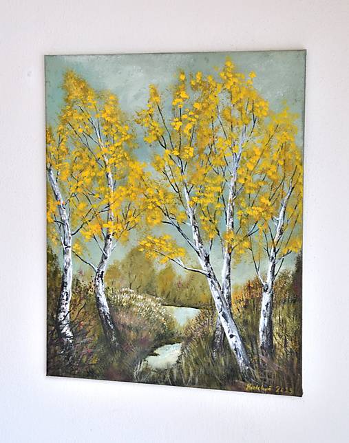Maľovaný obraz - Jesenné pohľady