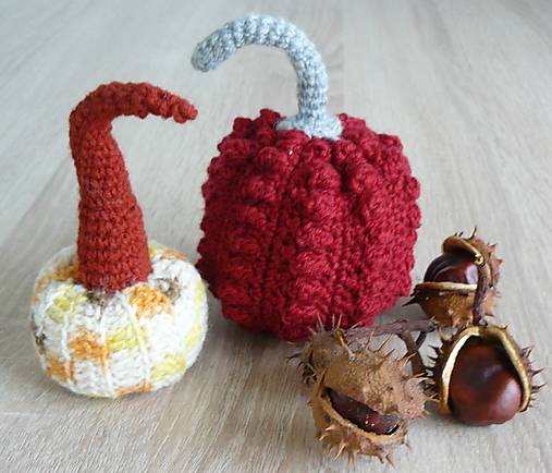 Dekorácie - Farebné tekvičky (Viacfarebná tekvička) - 15994260_